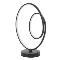 Renzo Colour Changing LED Table Lamp, Satin Black