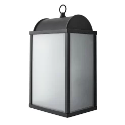 Rhys Box Frame Outdoor Wall Light, Black