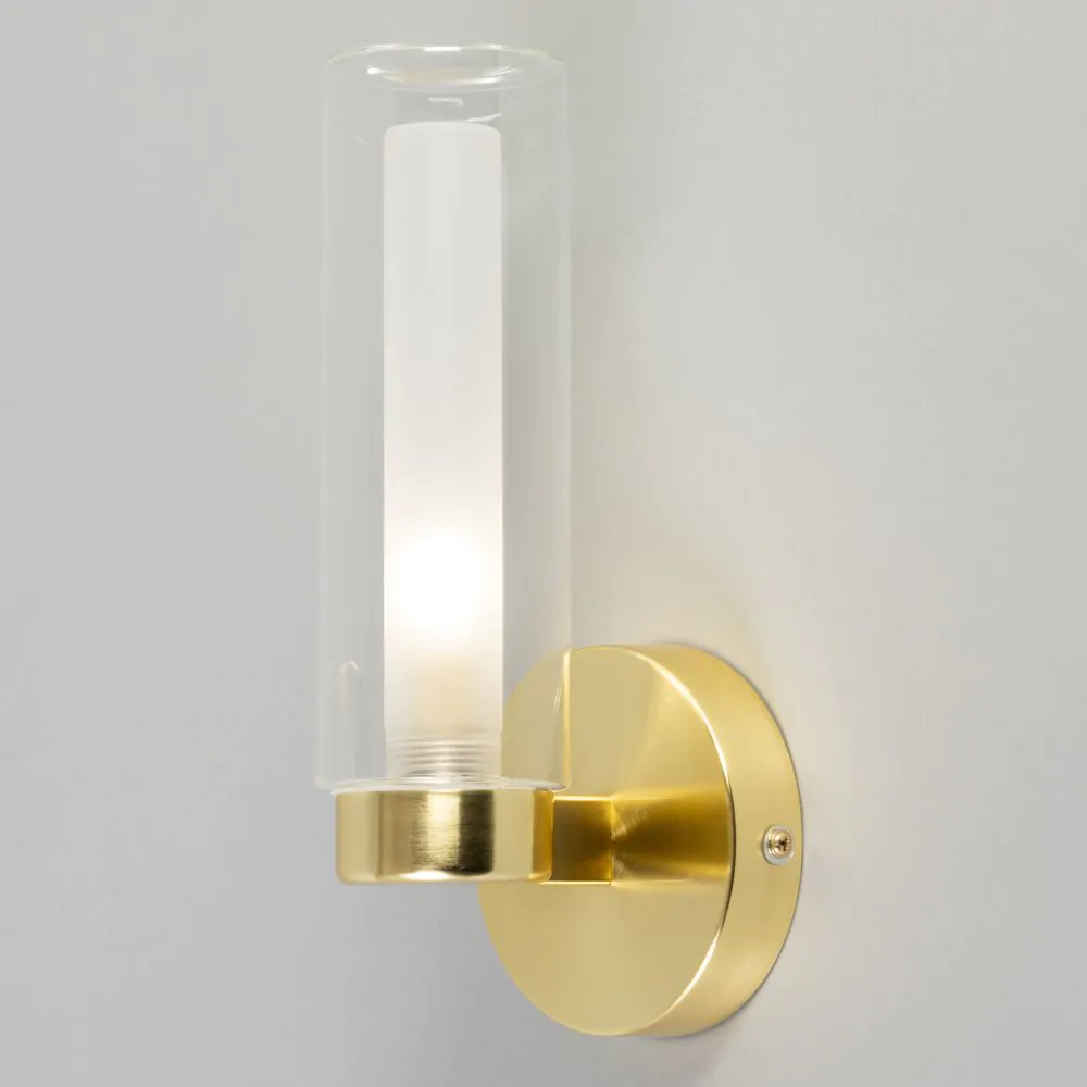 Riona Bathroom Wall Light, Satin Brass - Image 3