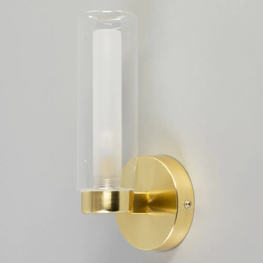 Riona Bathroom Wall Light, Satin Brass - Image 4