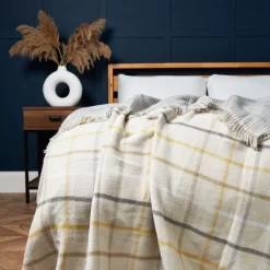 Roma Loose Fringe Throw, Natural