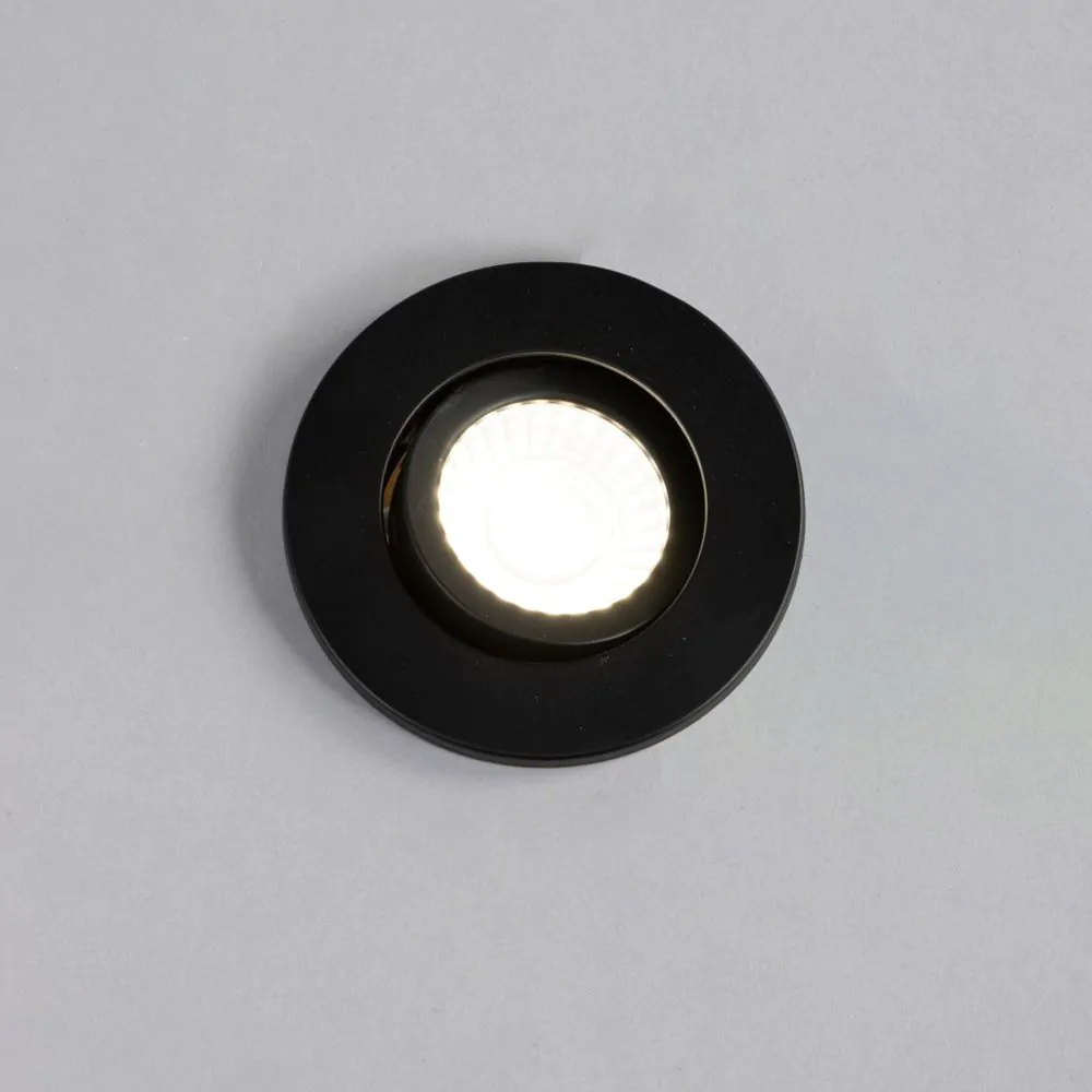 3 Pack Of Ruva Fire Rated LED IP65 Downlight, Satin Black - Image 3