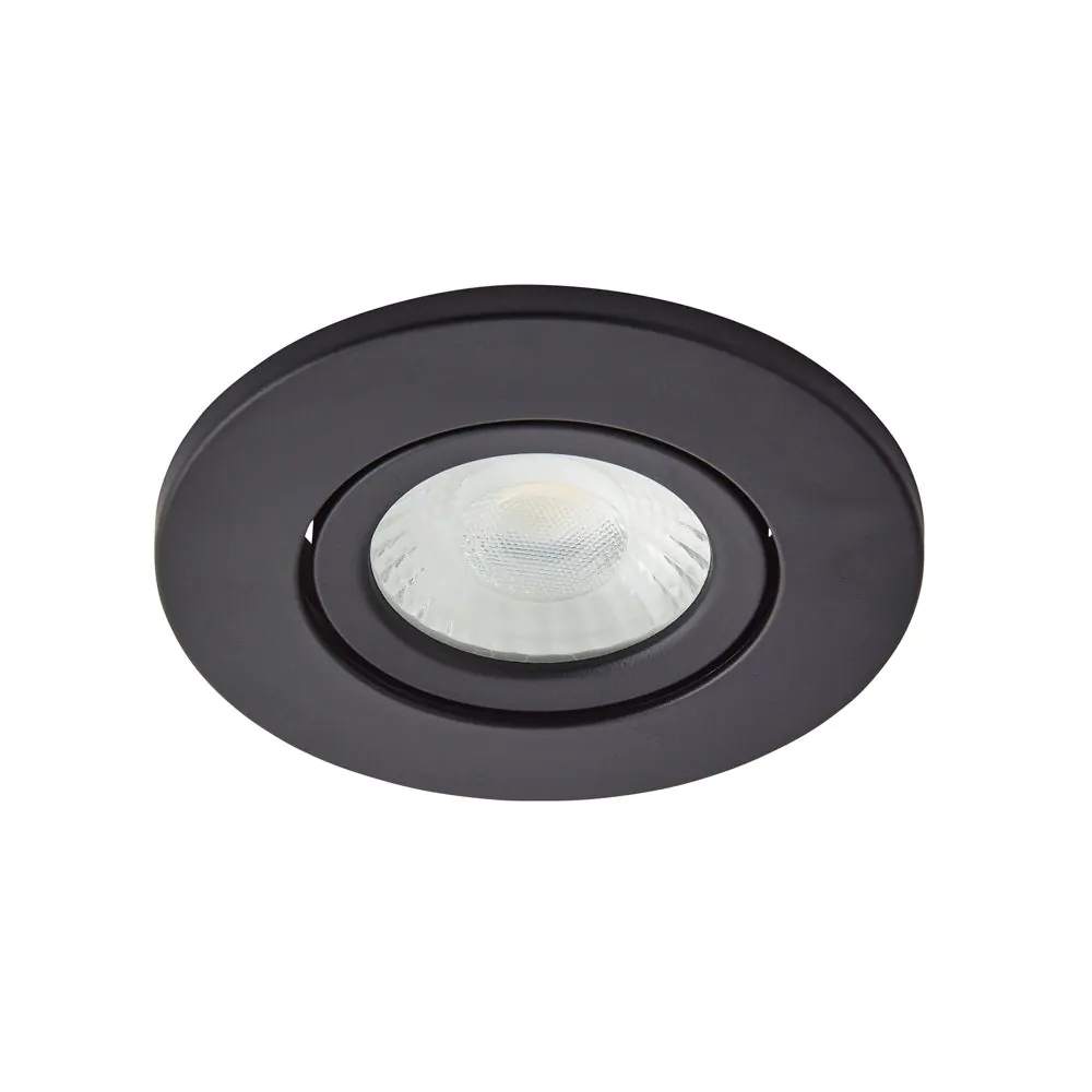 3 Pack Of Ruva Fire Rated LED IP65 Downlight, Satin Black - Image 6