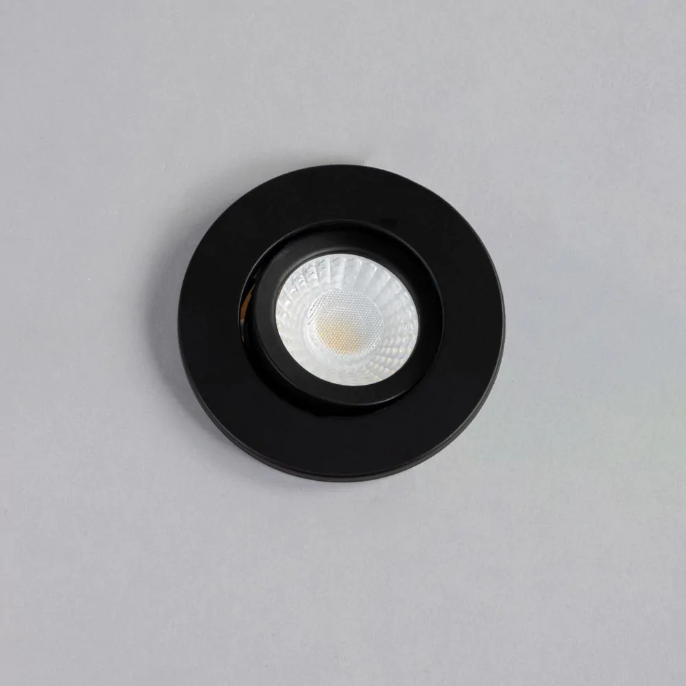 3 Pack Of Ruva Fire Rated LED IP65 Downlight, Satin Black - Image 4