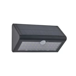 Sabik LED Outdoor Solar Up Or Down Wall Light With PIR, Anthracite