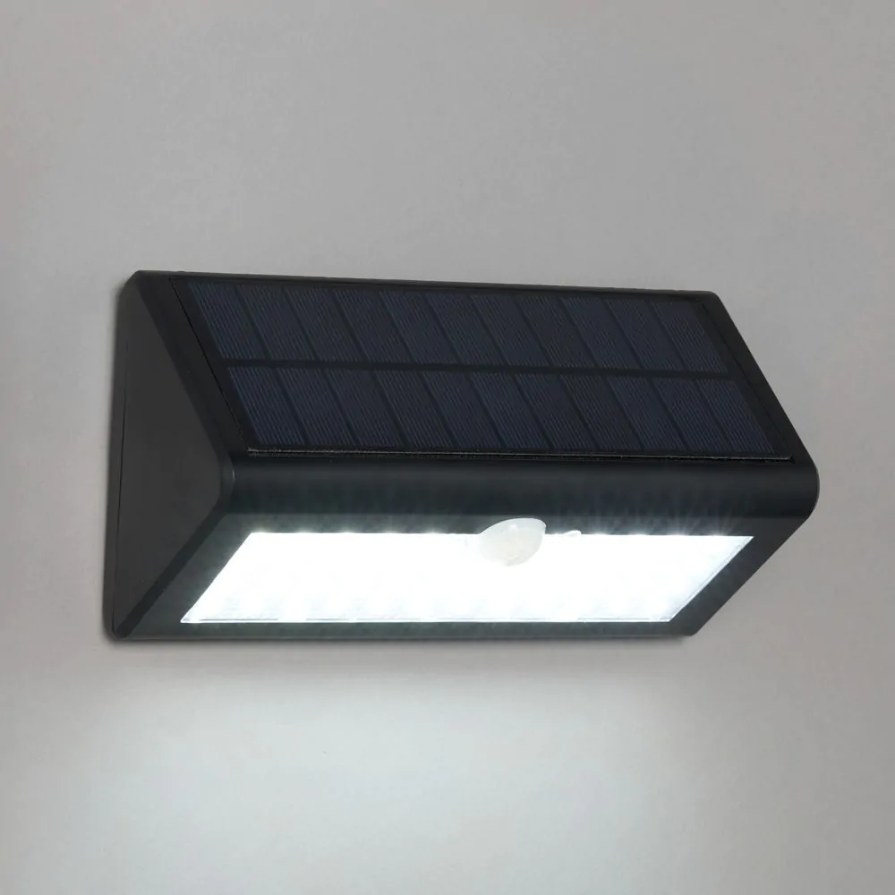 Sabik LED Outdoor Solar Up Or Down Wall Light With PIR, Anthracite - Image 3