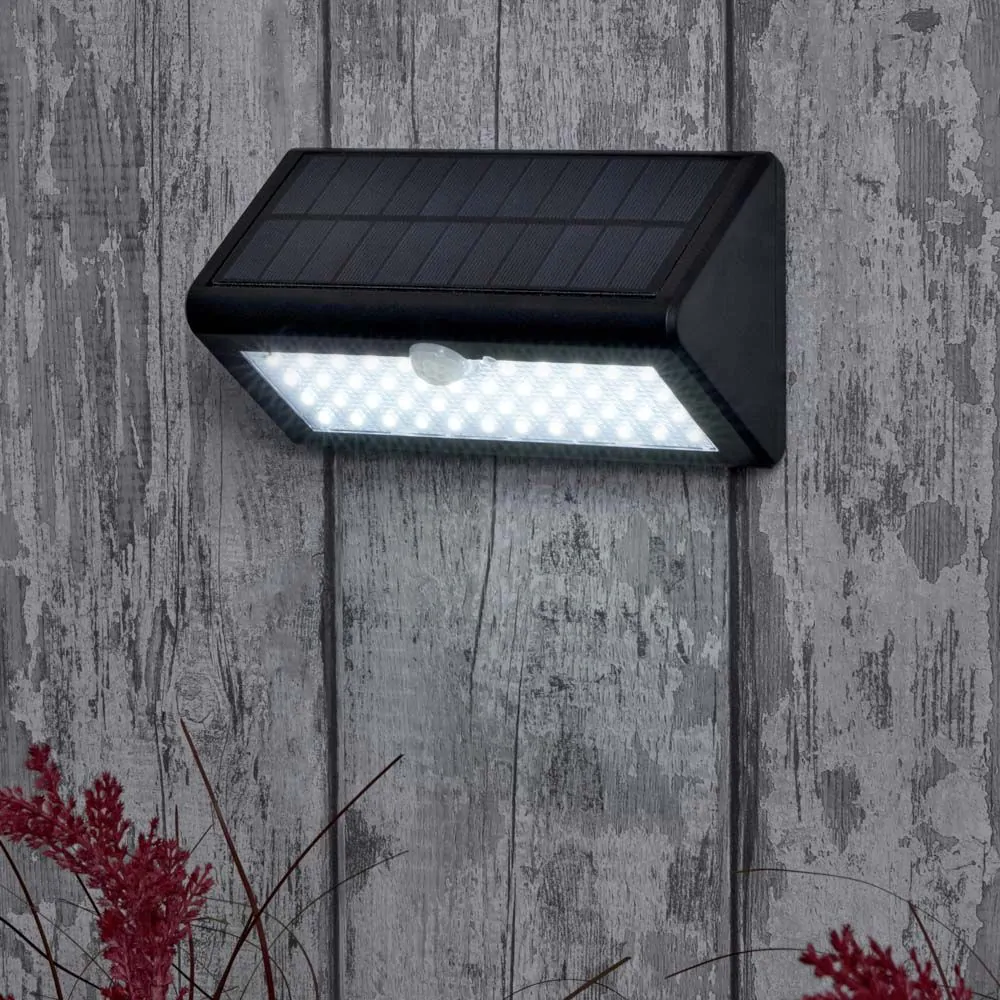 Sabik LED Outdoor Solar Up Or Down Wall Light With PIR, Anthracite - Image 2