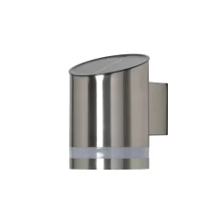 Samson LED Outdoor Solar Wall Light, Stainless Steel