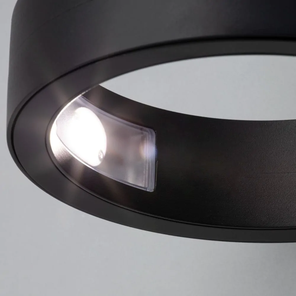 Seren 16 Watt Outdoor LED Wall Light, Black - Image 5