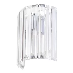 Shirley Curved Bathroom Wall Light, Chrome