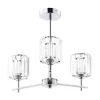 Shirley Small Semi Flush Bathroom Ceiling Light, Chrome