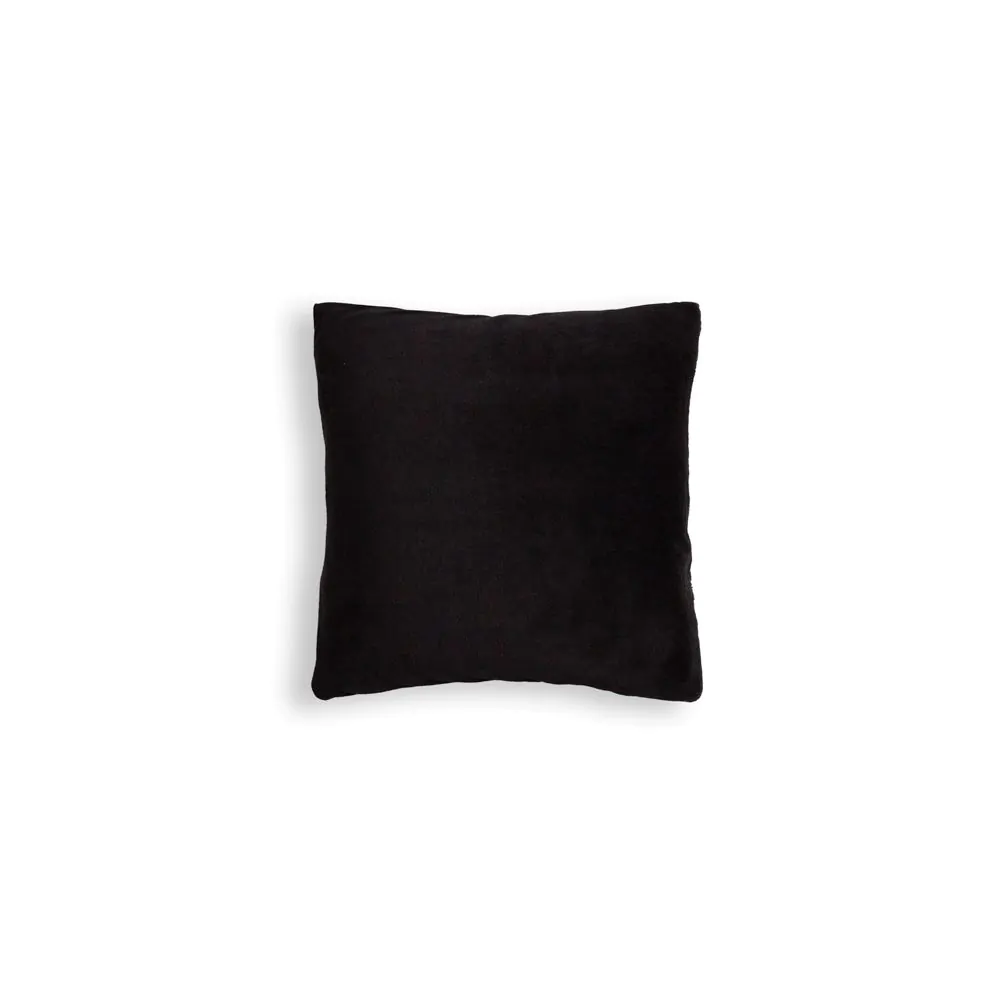 Small Microfleece Cushion, Black - Image 2
