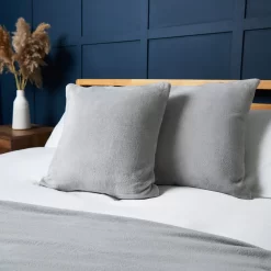 Small Microfleece Cushion, Silver