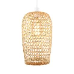 Small Woven Rattan Easyfit Shade, Natural