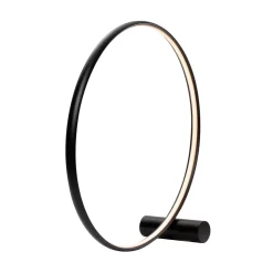 Sola LED Ring Floor Lamp, Matte Black