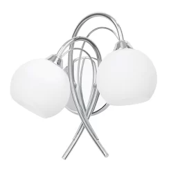 Soni Wall Light, Chrome And Opal