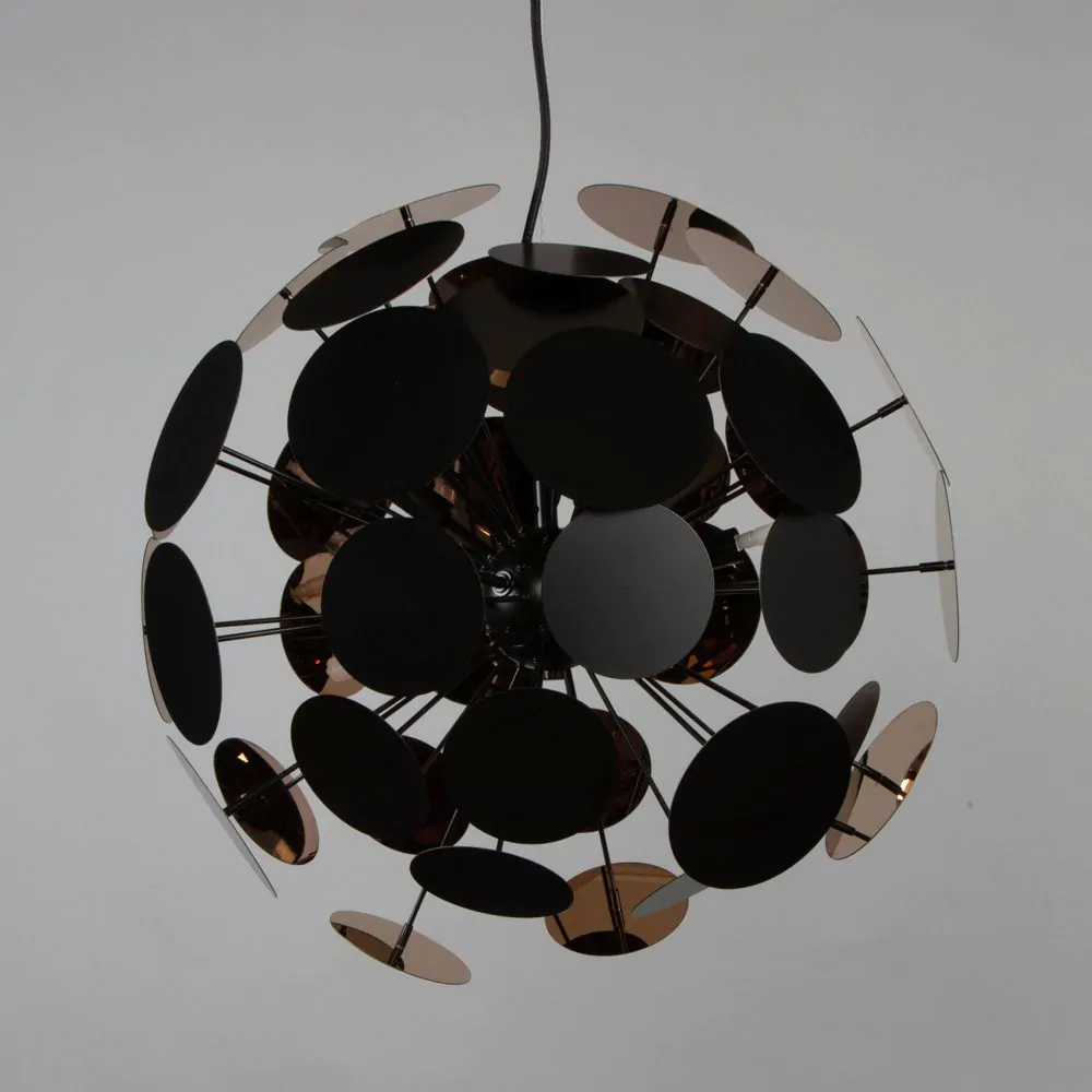 Sputnik Discs Ceiling Pendant Light, Matte Black - Image 4