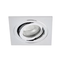 Sym Square IP65 Tiltable Downlight, Chrome