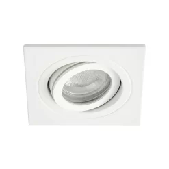 Sym Square IP65 Tiltable Downlight, White