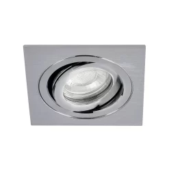 Sym Square IP65 Tiltable Downlight, Satin Nickel
