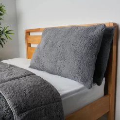 Teddy Bear Pillow, Grey