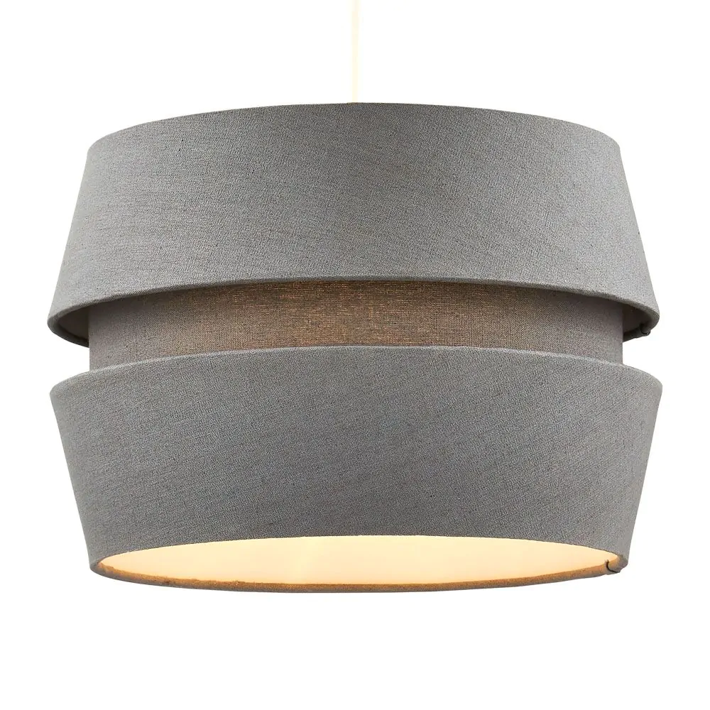 Three Layer Linen Easyfit Shade, Grey