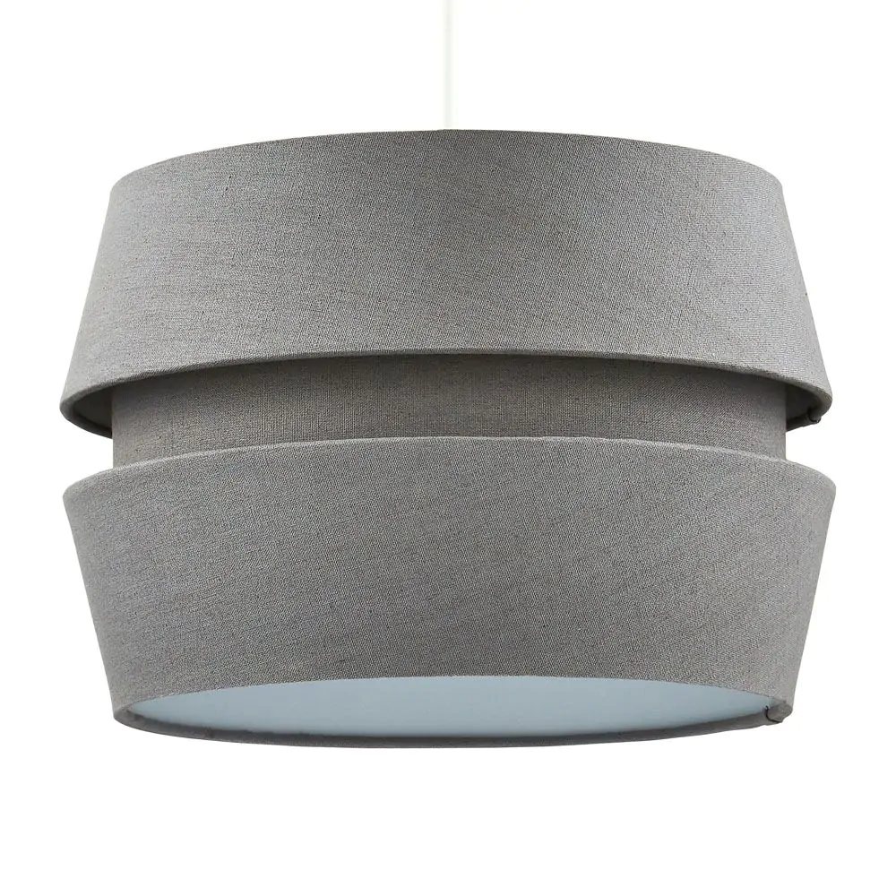 Three Layer Linen Easyfit Shade, Grey - Image 6