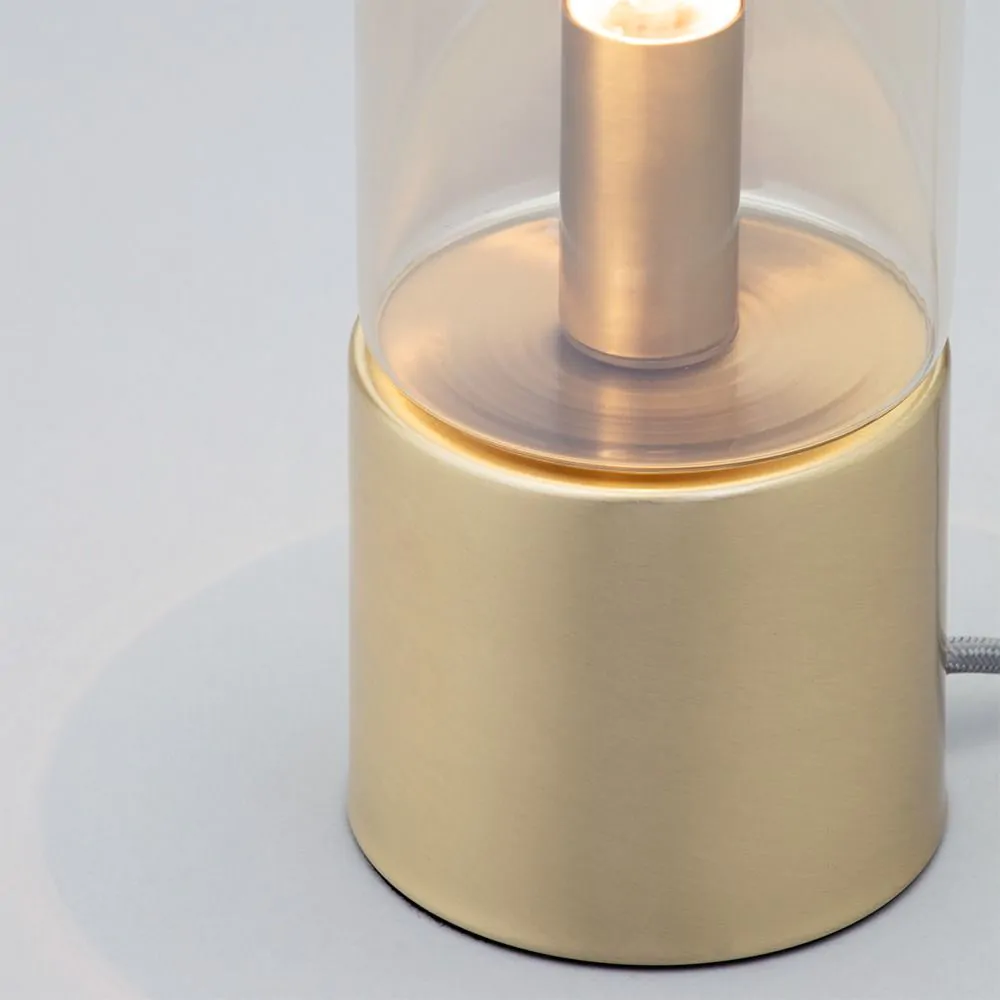 Tilly Touch Sensitive Table Lamp, Satin Brass - Image 5