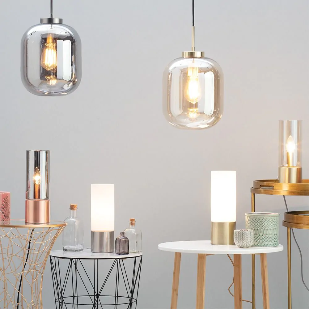 Tilly Touch Sensitive Table Lamp, Satin Brass - Image 7