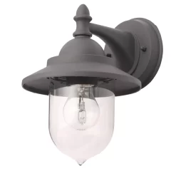 Trent Outdoor Fisherman Style Lantern Wall Light, Anthracite