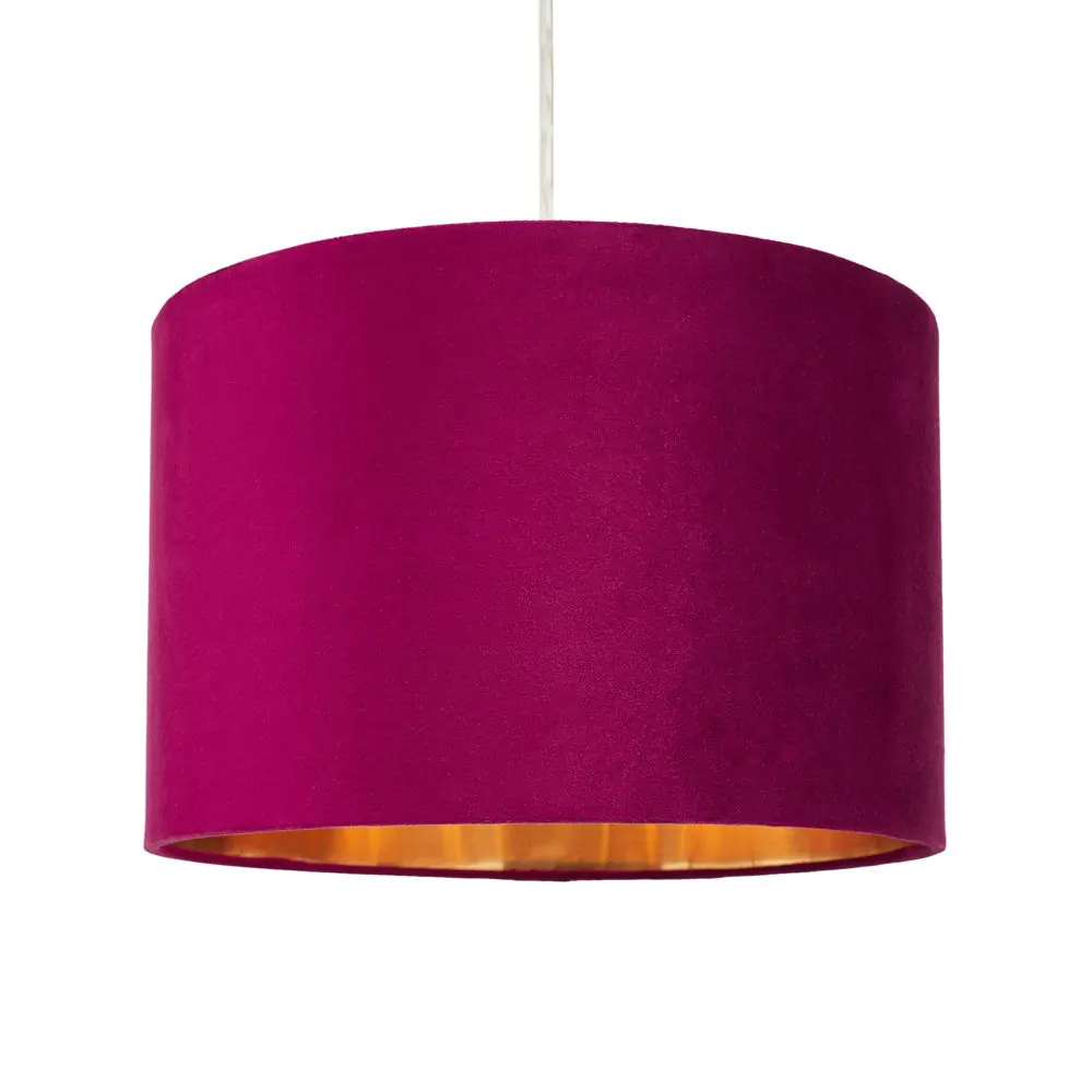 Velvet 30cm Easyfit Shade, Raspberry Red