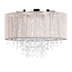 Viola Flush Ceiling Light, Champagne