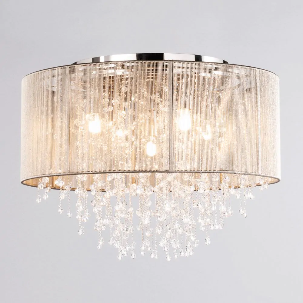 Viola Flush Ceiling Light, Champagne - Image 3