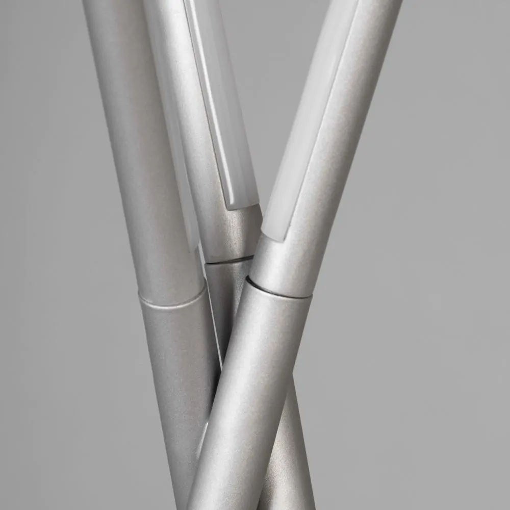 Zaha Stick LED Floor Lamp, Silver - Image 5