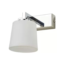 Zia Single Bathroom Wall Light, Chrome